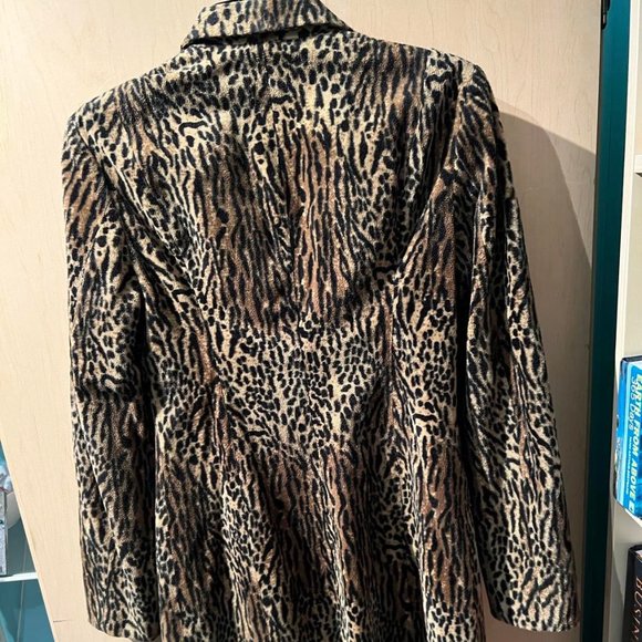 Vintage Leopard / Ocelot Faux Fur AWEAR Coat by Leone Sz. S - Picture 3 of 8